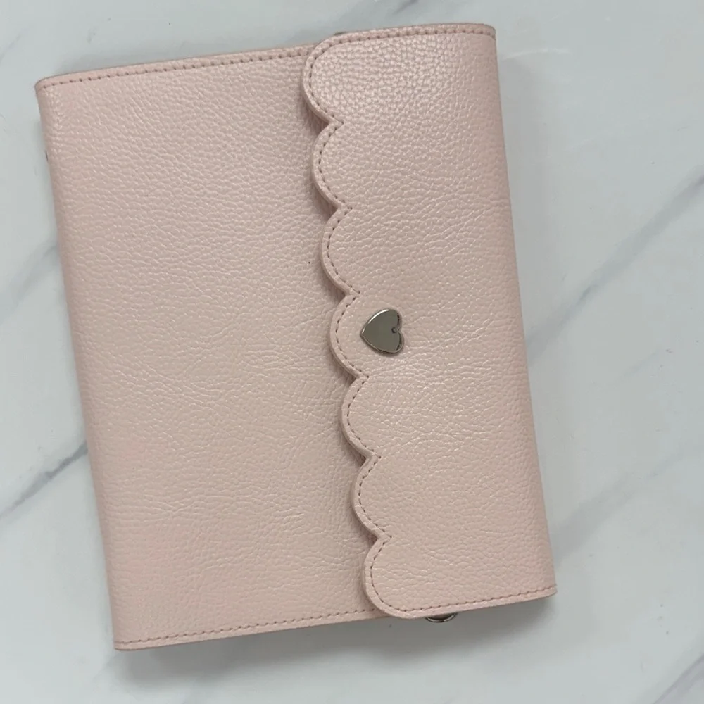 Pink Scalloped Leather Photo Album Simply Gilded